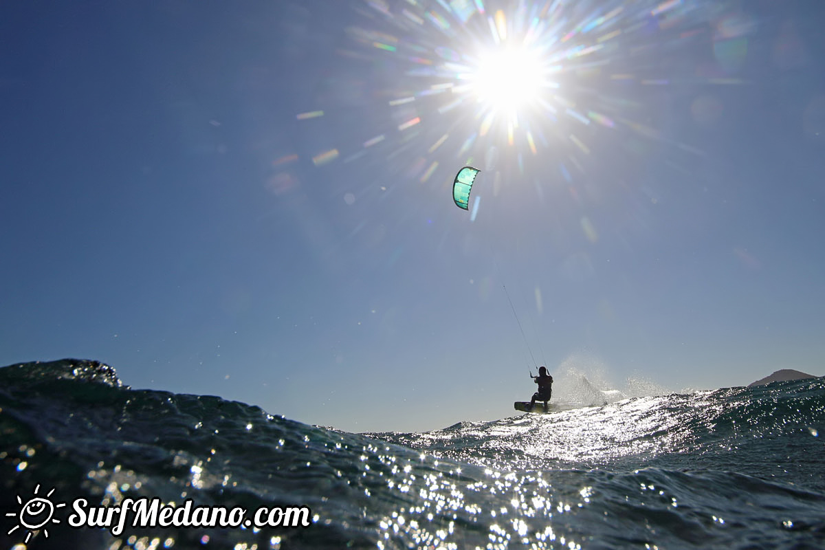 New Years Day windsurfing at El Cabezo in El Medano Tenerife 01-01-2018 Tenerife