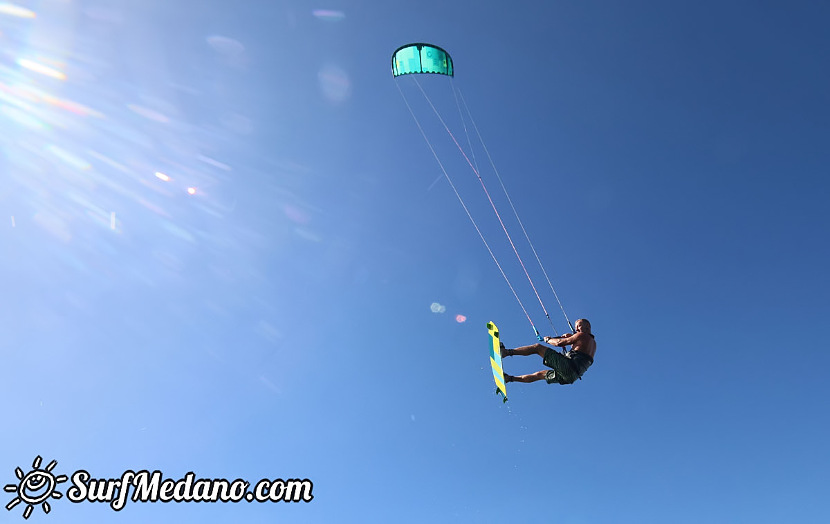 New Years Day windsurfing at El Cabezo in El Medano Tenerife 01-01-2018 Tenerife