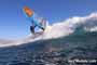 Wave windsurfing at El Cabezo in El Medano Tenerife 02-01-2018