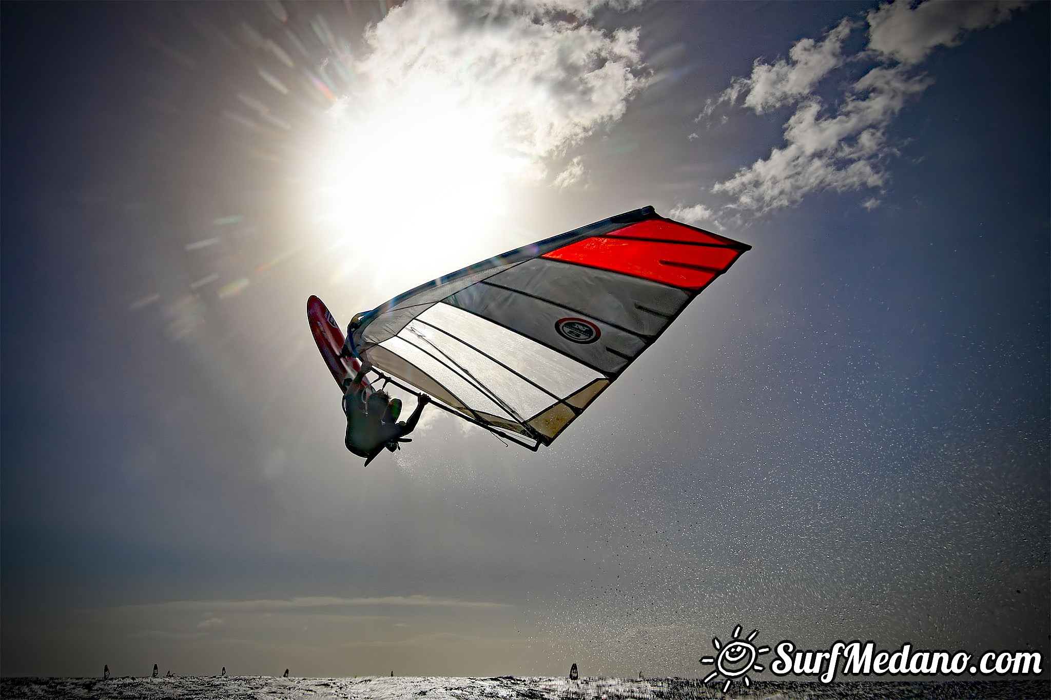 TWS Pro slalom windsurfing training in El Medano Tenerife 01-02-2018 Tenerife