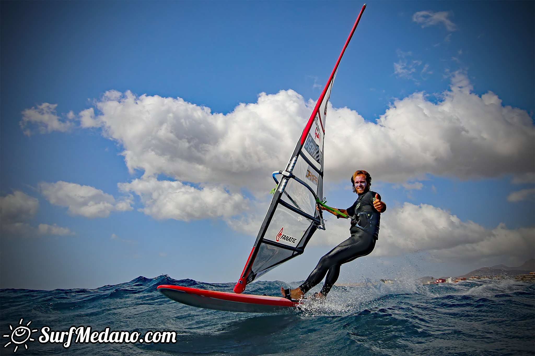 TWS Pro slalom windsurfing training in El Medano Tenerife 01-02-2018 Tenerife