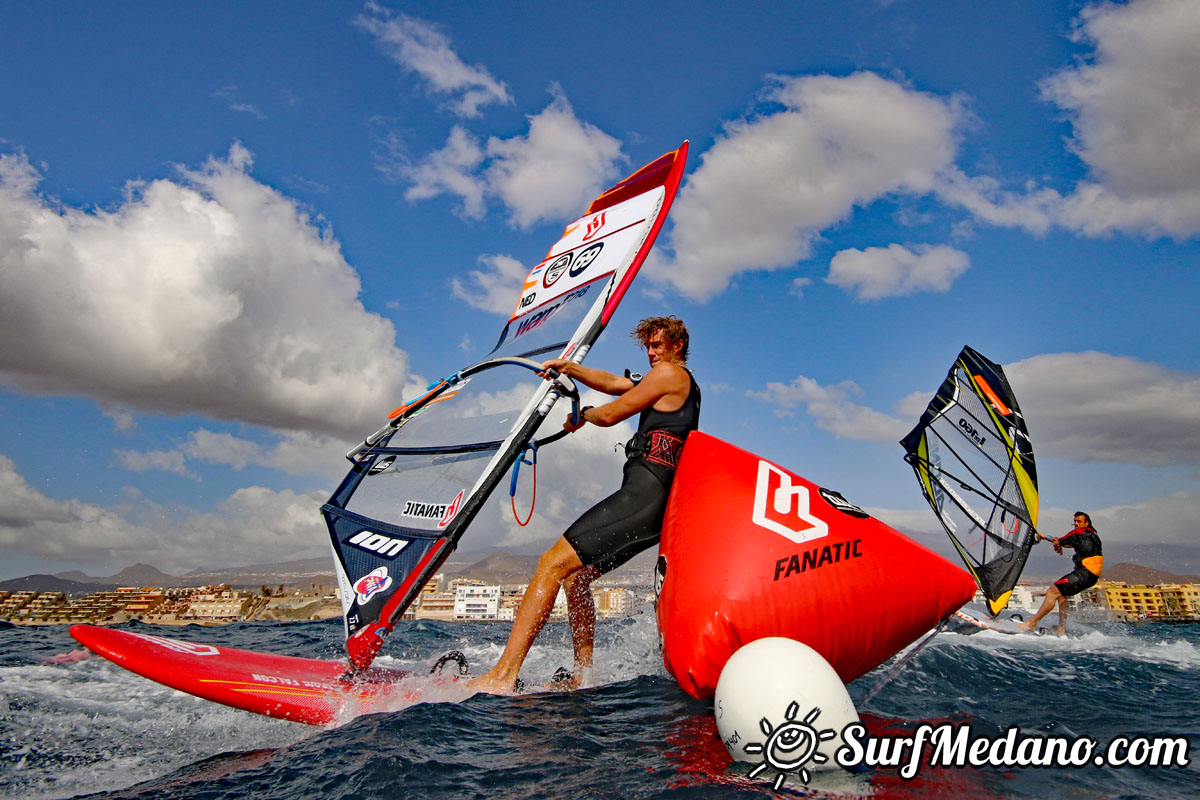 TWS Pro slalom windsurfing training in El Medano Tenerife 01-02-2018 Tenerife