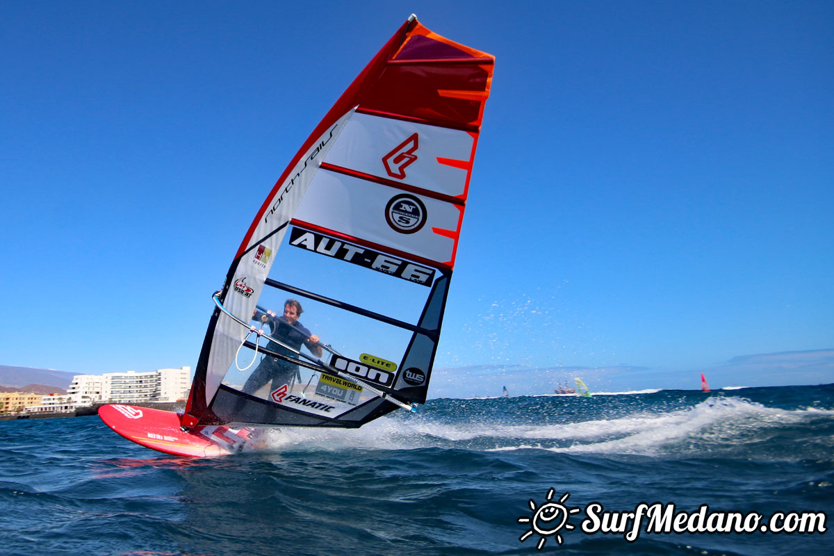 TWS Pro slalom windsurfing training in El Medano Tenerife 04-02-2018 Tenerife