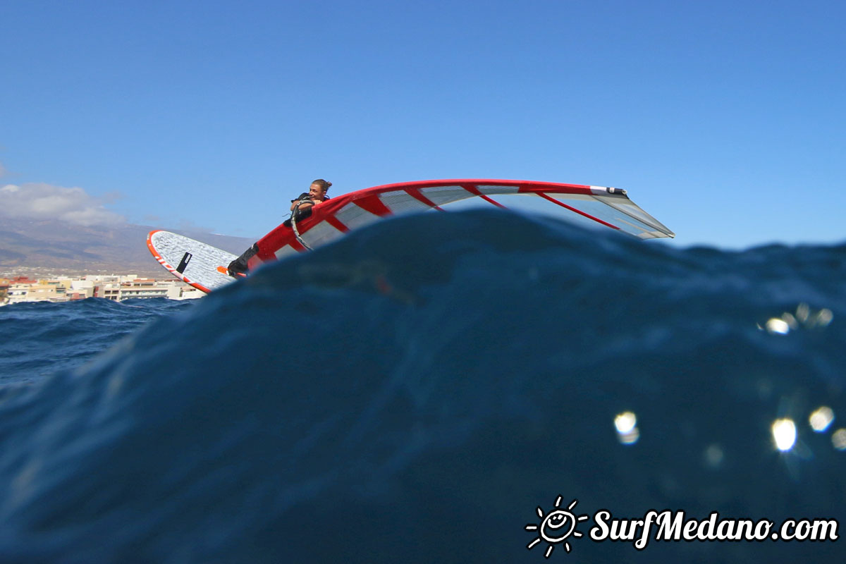 TWS Pro slalom windsurfing training in El Medano Tenerife 04-02-2018 Tenerife